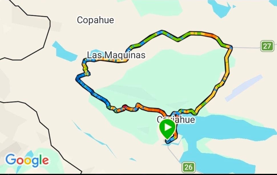 Mapa del circuito 27km